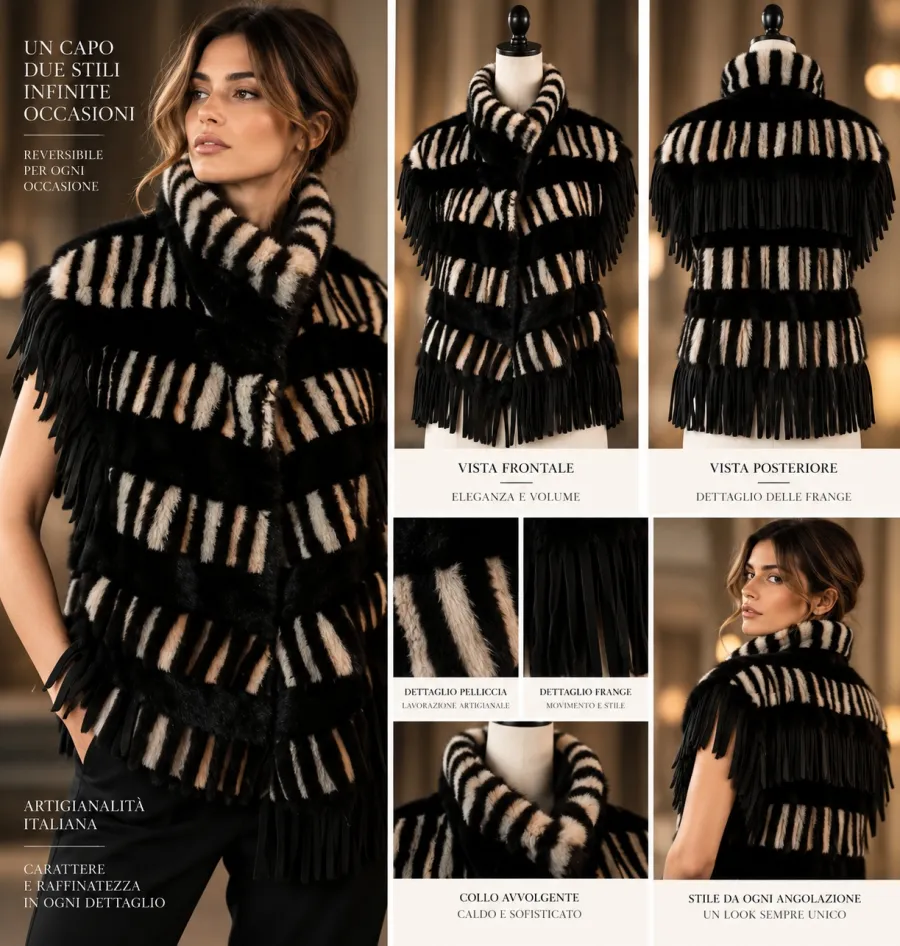 017_gilet_frange_nero_bianco_fronte_retro_collage